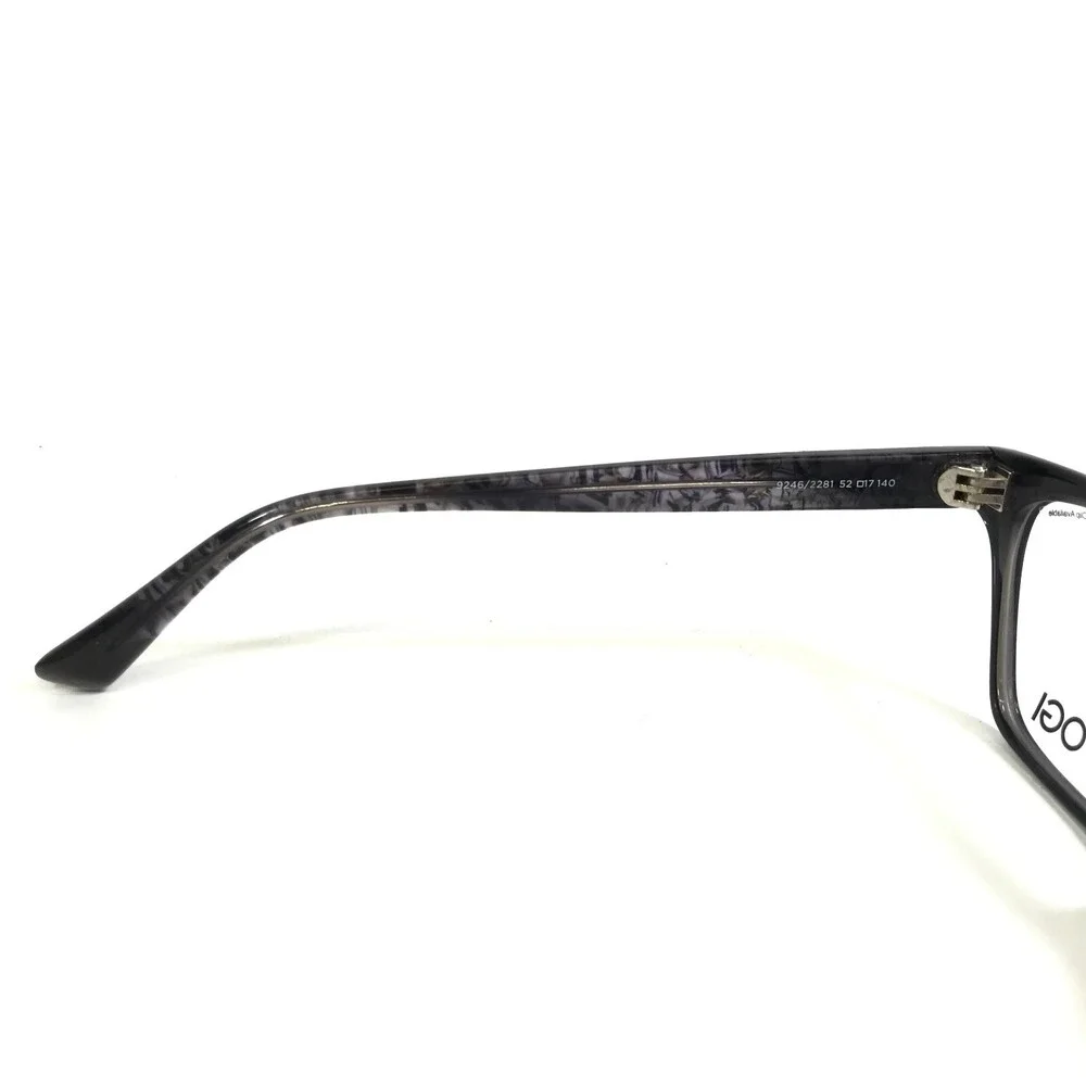 OGI Eyeglasses Frames 9246/2281 Black Clear Purple Cat Eye Full Rim 52-17-140